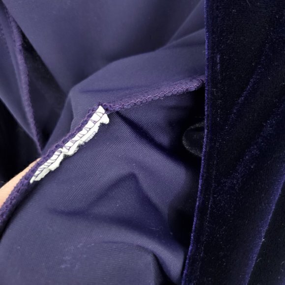 VTG Y2K/90s Onyx Nite Stretch Velvet Midi Dress w/ Rhinestone Embellishment 12p - Picture 15 of 15